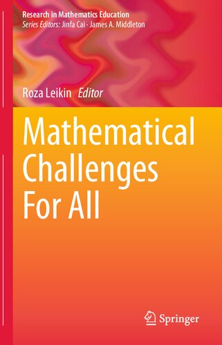 Mathematical Challenges For All 1st Roza Leikin Editor