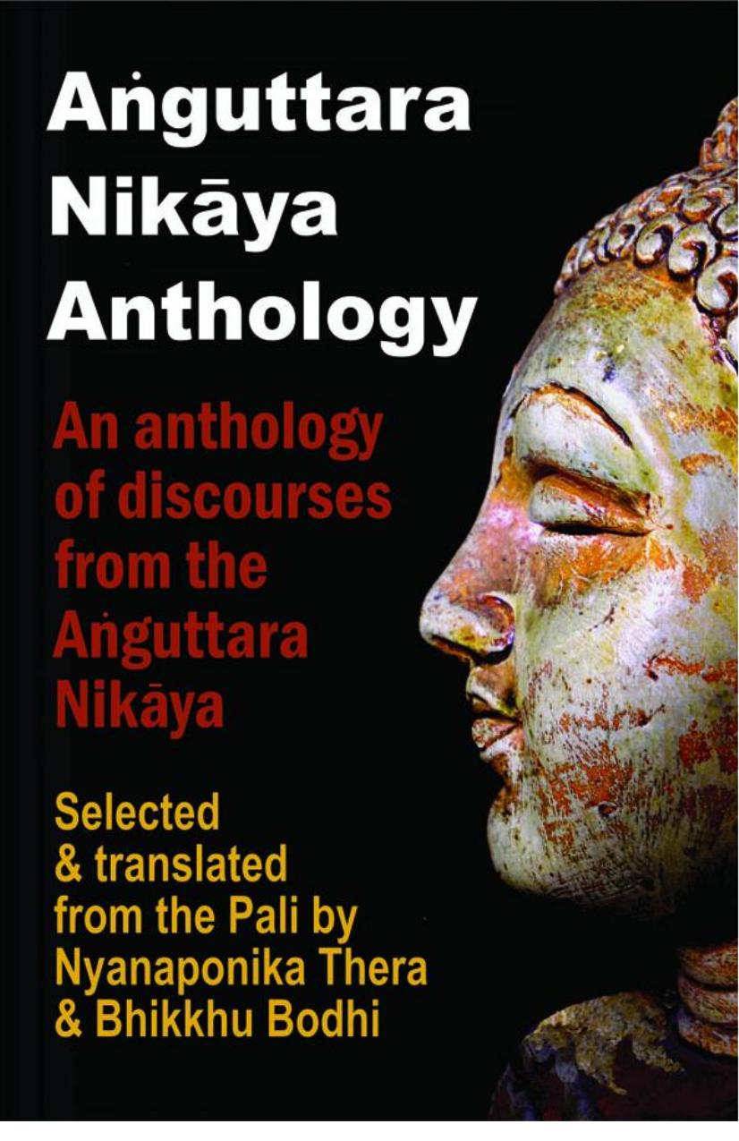 Aṅguttara Nikāya Anthology 1st Nyanaponika Bhikkhu Bodhi
