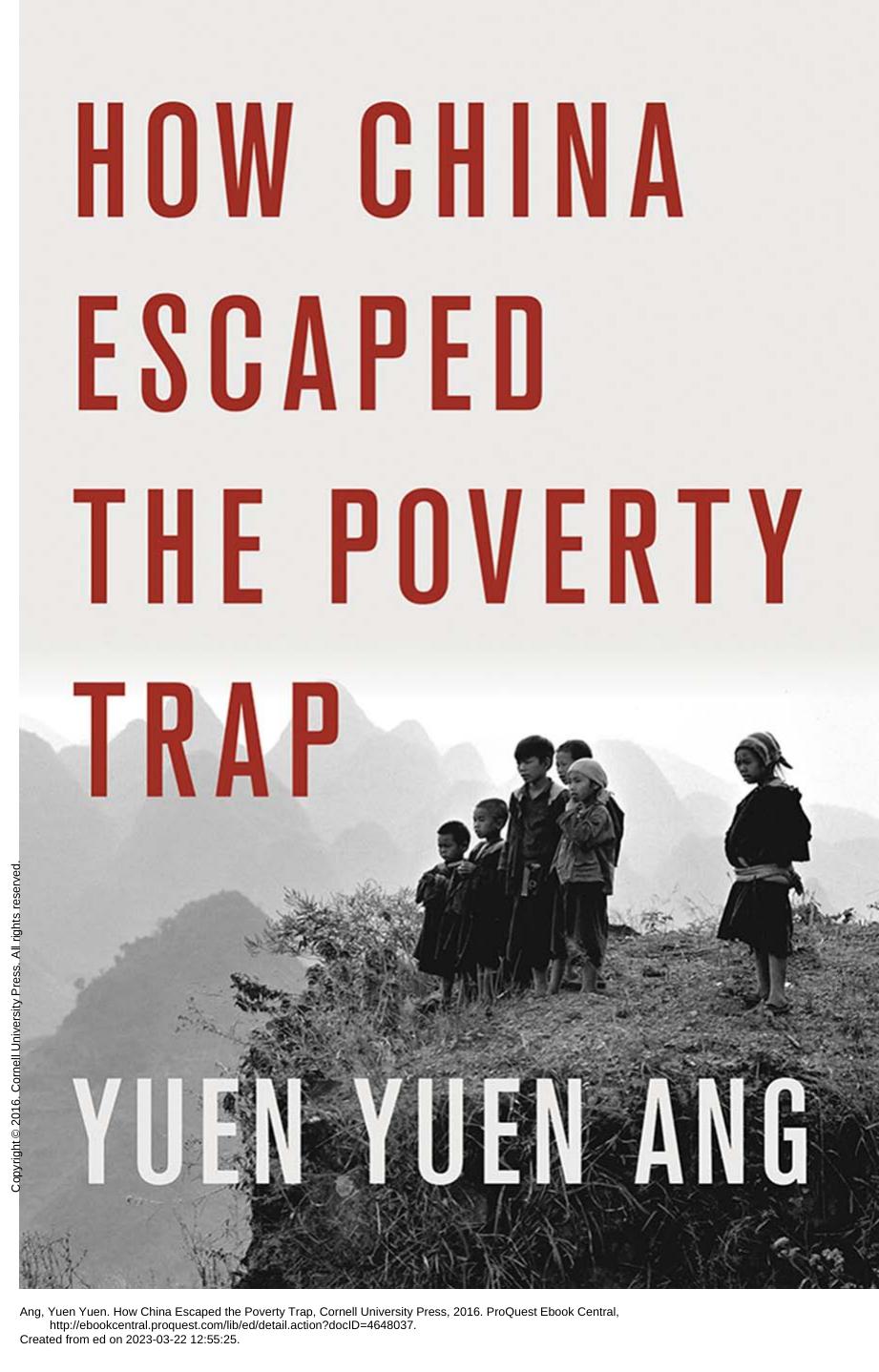 How China Escaped The Poverty Trap Yuen Yuen Ang