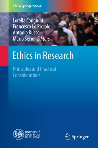 Ethics In Research Principles And Practical Considerations Lorella Congiunti