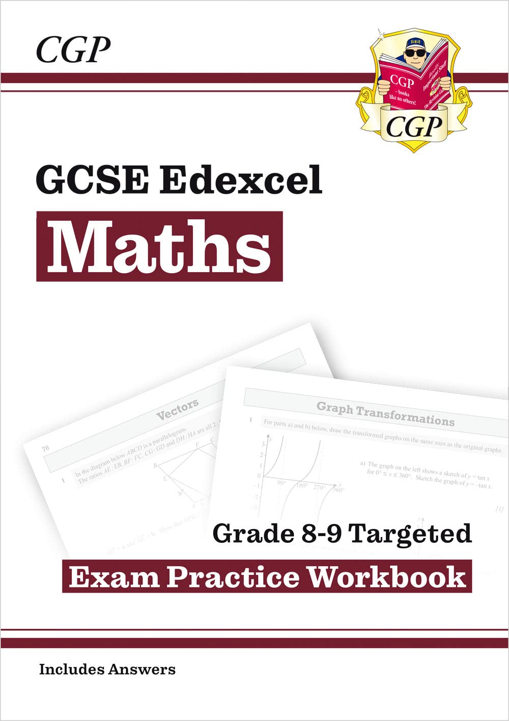 Cgp Gcse Maths Edexcel Grade 89 Targeted Exam Practice Workbook Includes Answers Cgp Books