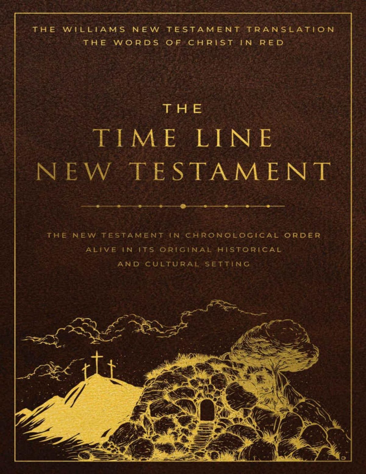 The Time Line New Testament Bible 2022 Leather Look With Gold Foil Imprint And Gold Foil Pages Ribbon Marker Words Of Christ In Red Full Color Interior And Maps Leonard R Hoffman