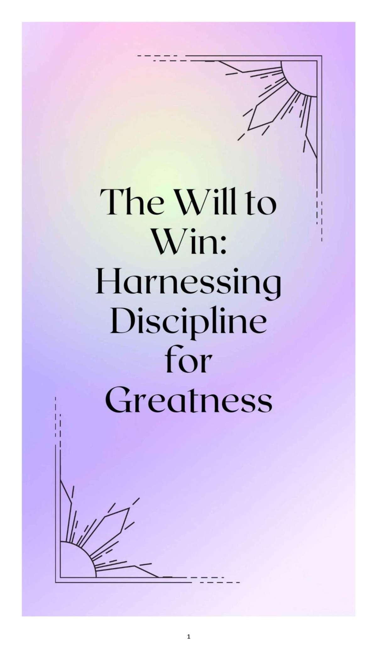 The Will To Win Harnessing Discipline For Greatness Thomas Jacob