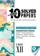 10 Last Years Solved Papers Humanities Stream Cbse Class 12 For 2022 Examination 2021th Edition Oswal