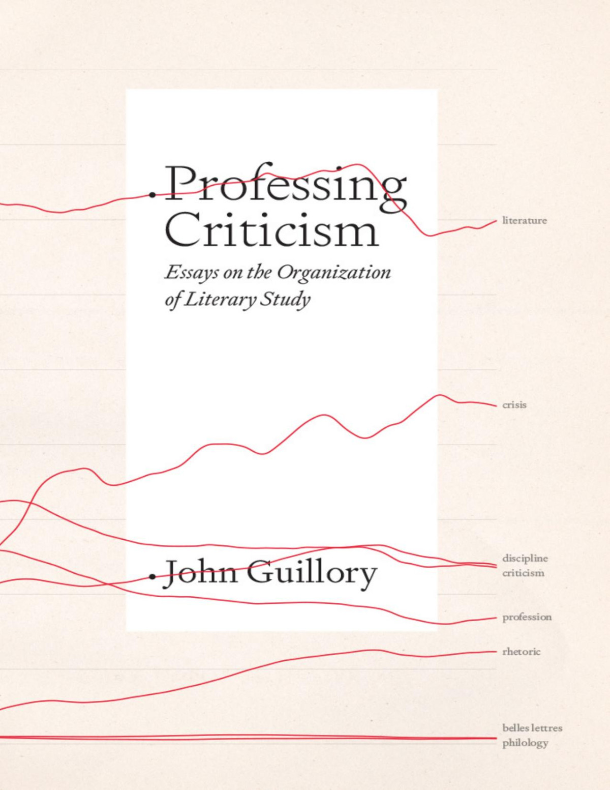 Professing Criticism Essays On The Organization Of Literary Study John Guillory