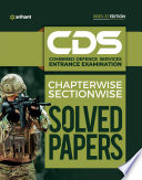 Cds Combined Defence Services Entrance Examination Solved Papers Chapterwise Sectionwise 202021 Arihant Experts