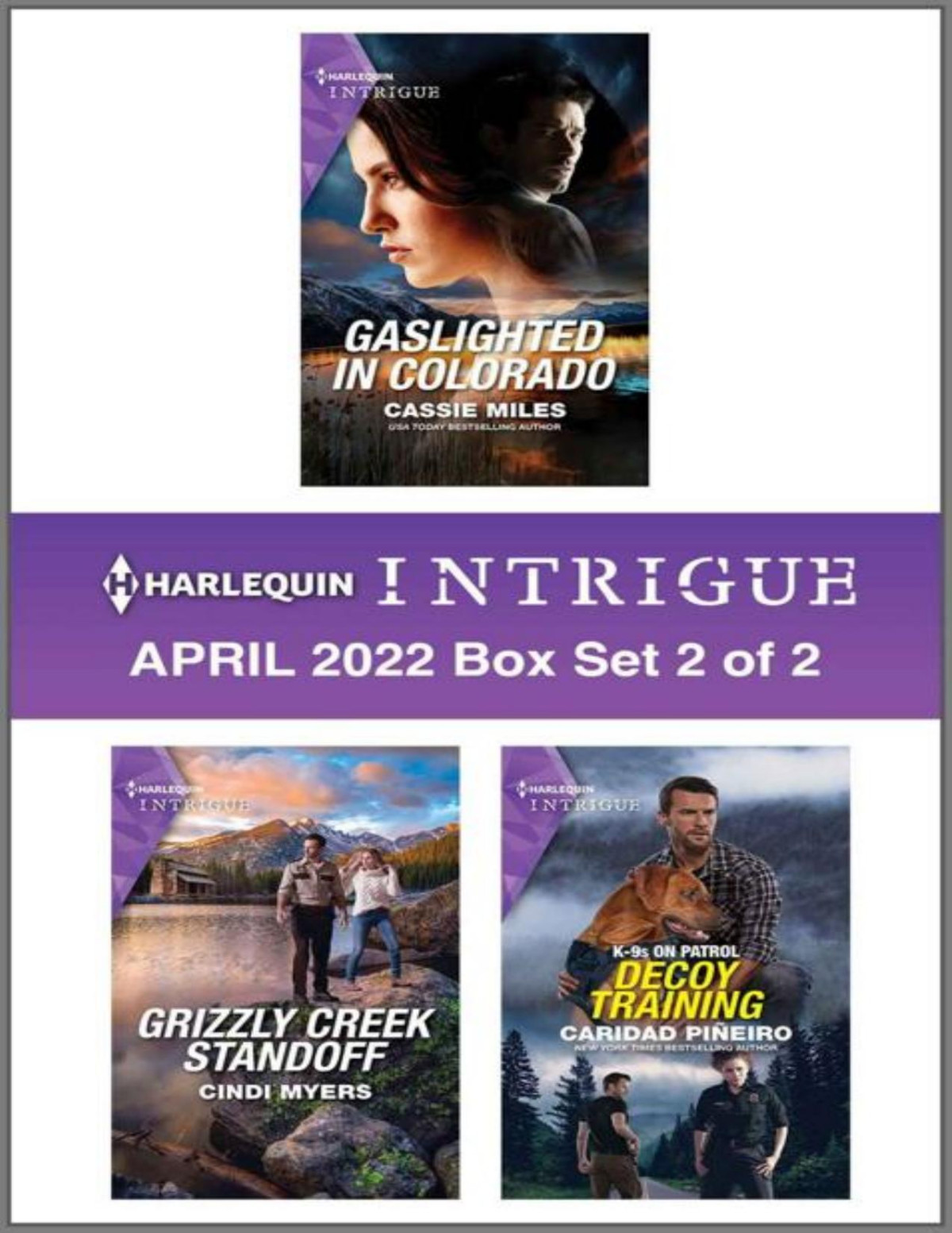 Harlequin Intrigue April 2022 Box Set 2 Of 2 Caridad Pieiro Cindi Myers Cassie Miles