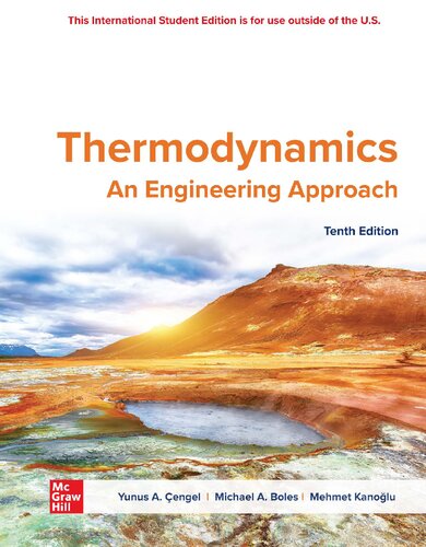 Thermodynamics An Engineering Approach 10e 10th Edition Yunus A Engel