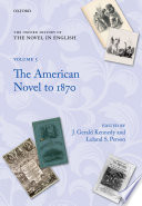 The American Novel To 1870 J Gerald Kennedy Leland S Person