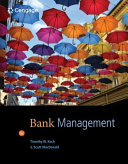 Bank Management Timothy W Koch S Scott Macdonald