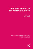 The Letters Of Wyndham Lewis Vol 2 1st Edition Wyndham Lewis