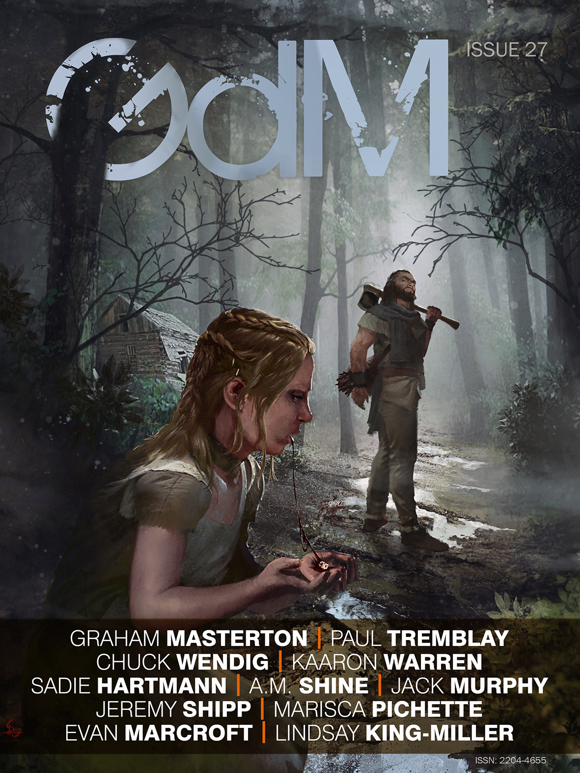 Grimdark Magazine Issue 27 Am Shine Graham Masterton Kaaron Warren Jack Murphy Evan Marcroft Marisca Pitchette Paul Tremblay Jeremy C Shipp Lindsay Kingmiller Chuck Wendig