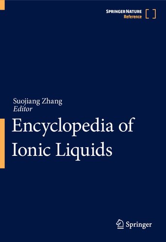 Encyclopedia Of Ionic Liquids Suojiang Zhang Ed