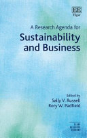 A Research Agenda For Sustainability And Business Sally V Russell