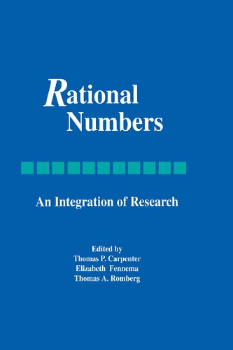 Rational Numbers An Integration Of Research Thomas P Carpenter