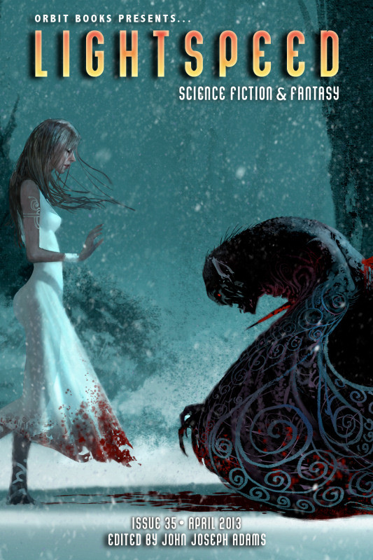 Lightspeed Magazine Issue 35 Nina Allan Linda Nagata Desirina Boskovich Kathleen Ann Goonan Robert Silverberg Hugh Howey Christopher Barzak Anaea Lay Karin Tidbeck Bruce Sterling