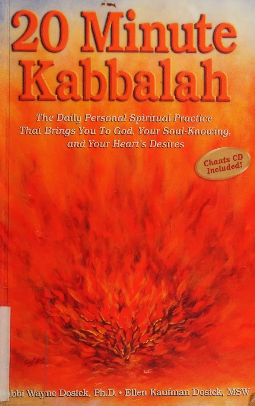 20 Minute Kabbalah Wayne D Dosick Ellen Kaufman Dosick