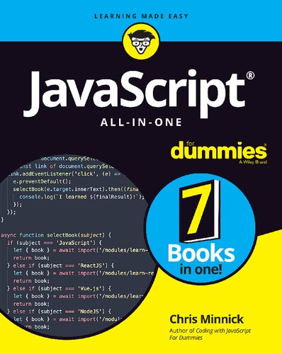 Javascript Allinone For Dummies 1st Chris Minnick