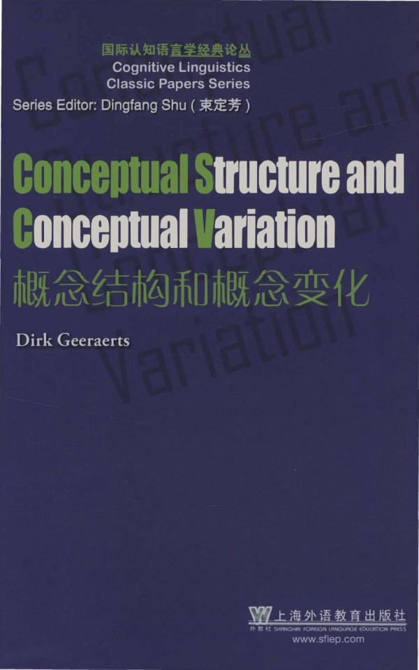 Conceptual Structure And Conceptual Variation Dirk Geeraerts