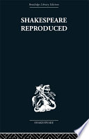 Shakespeare Reproduced 1st Edition Jean E Howard Marion F Oconnor