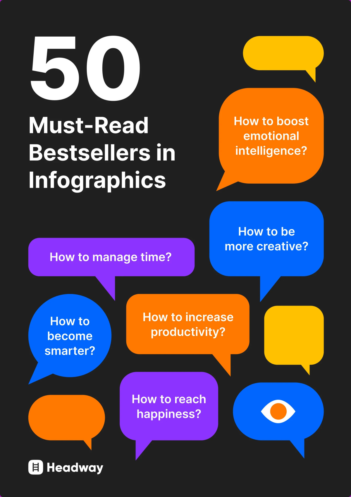 50 Mustread Bestsellers In Infographics Headway