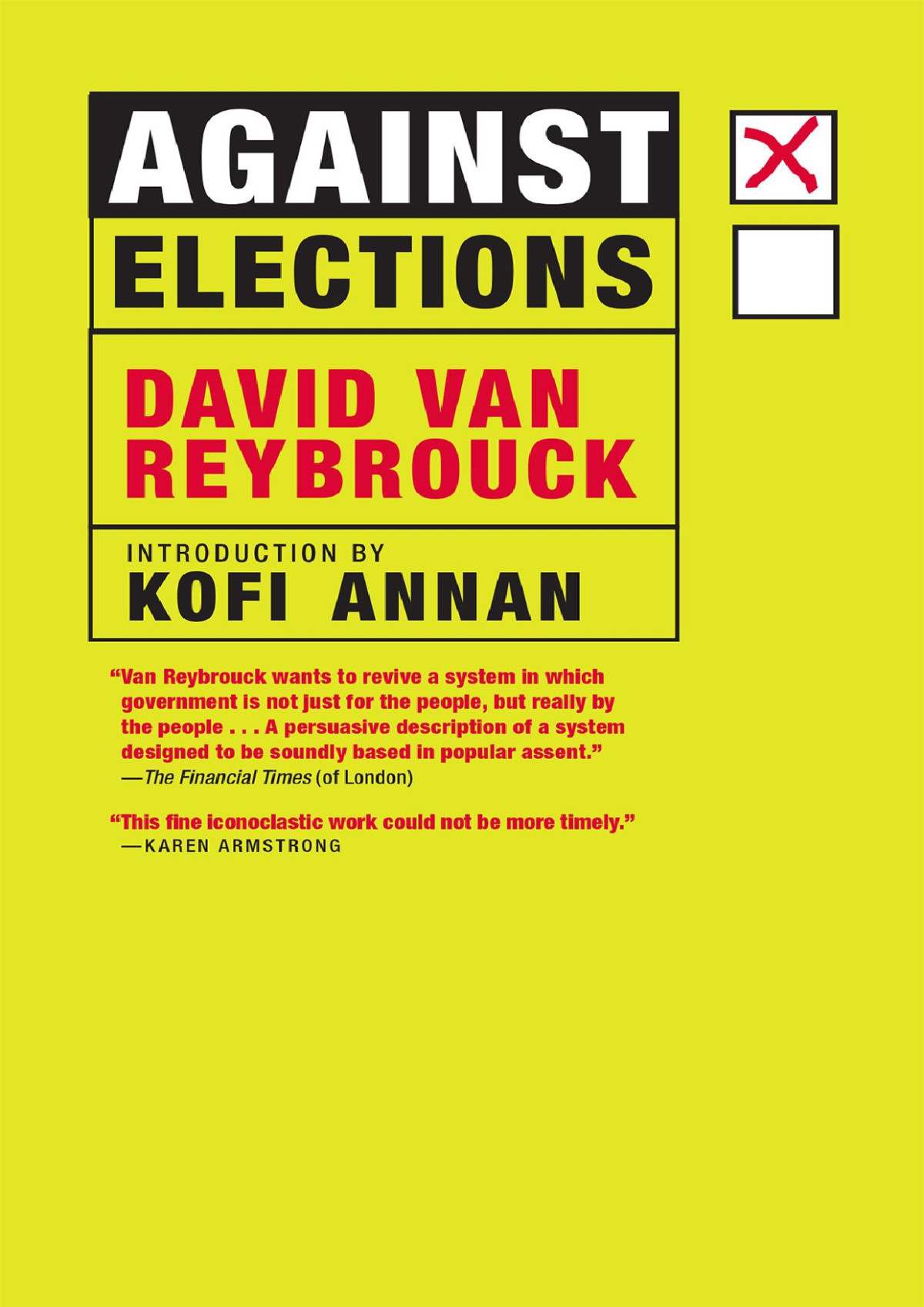 Against Elections 1st Edition David Van Reybrouck