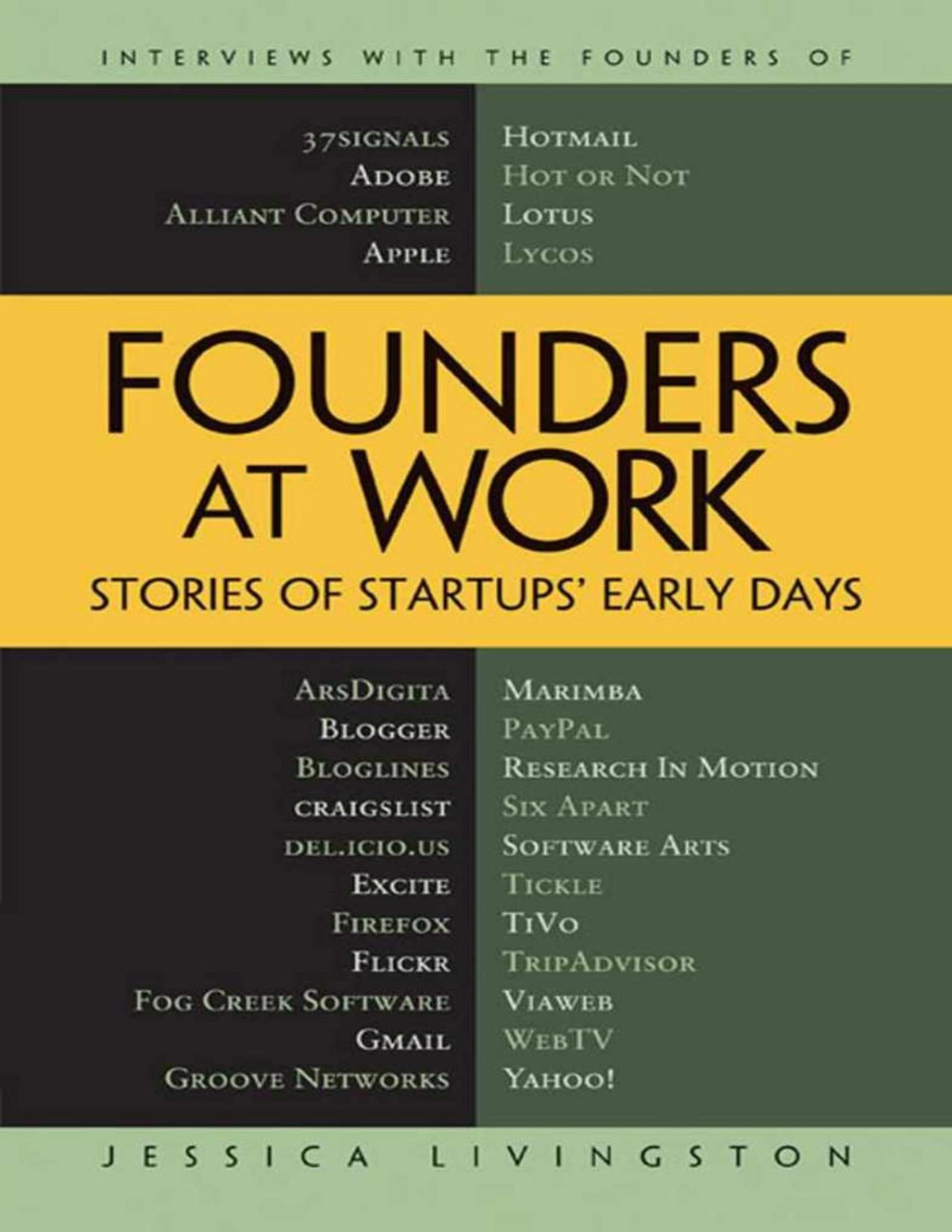 Founders At Work Stories Of Startups Early Days Jessica Livingston