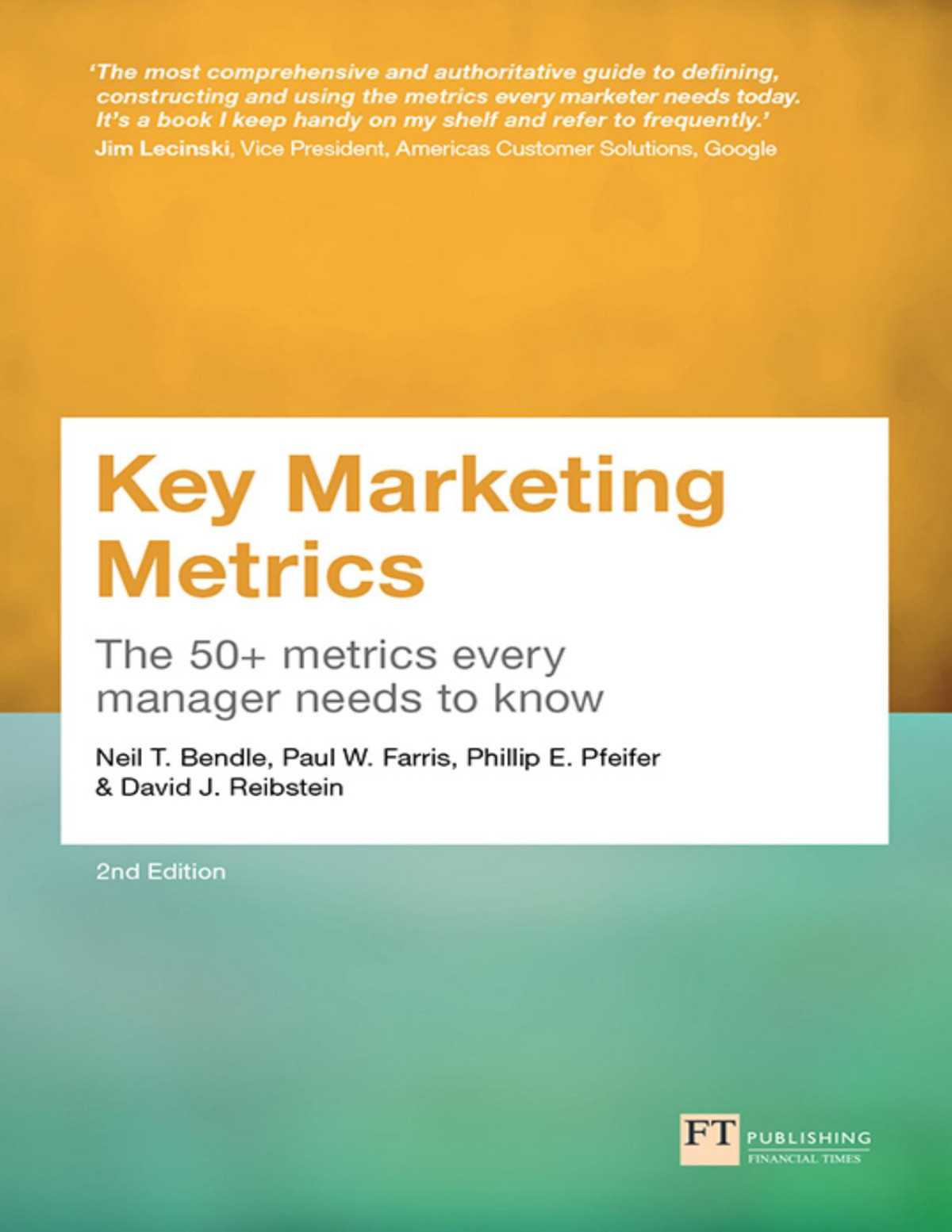 Key Marketing Metrics Reibstein David Pfeifer Phillip Bendle