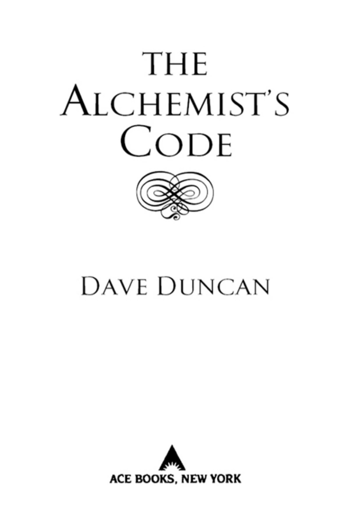 The Alchemists Code Dave Duncan
