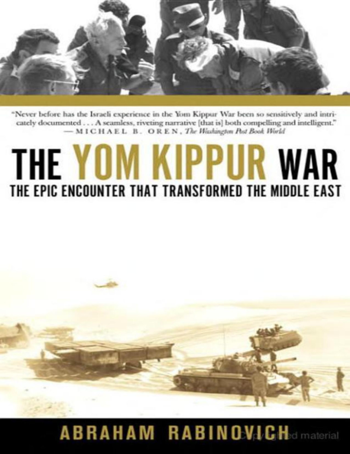 The Yom Kippur War Abraham Rabinovich