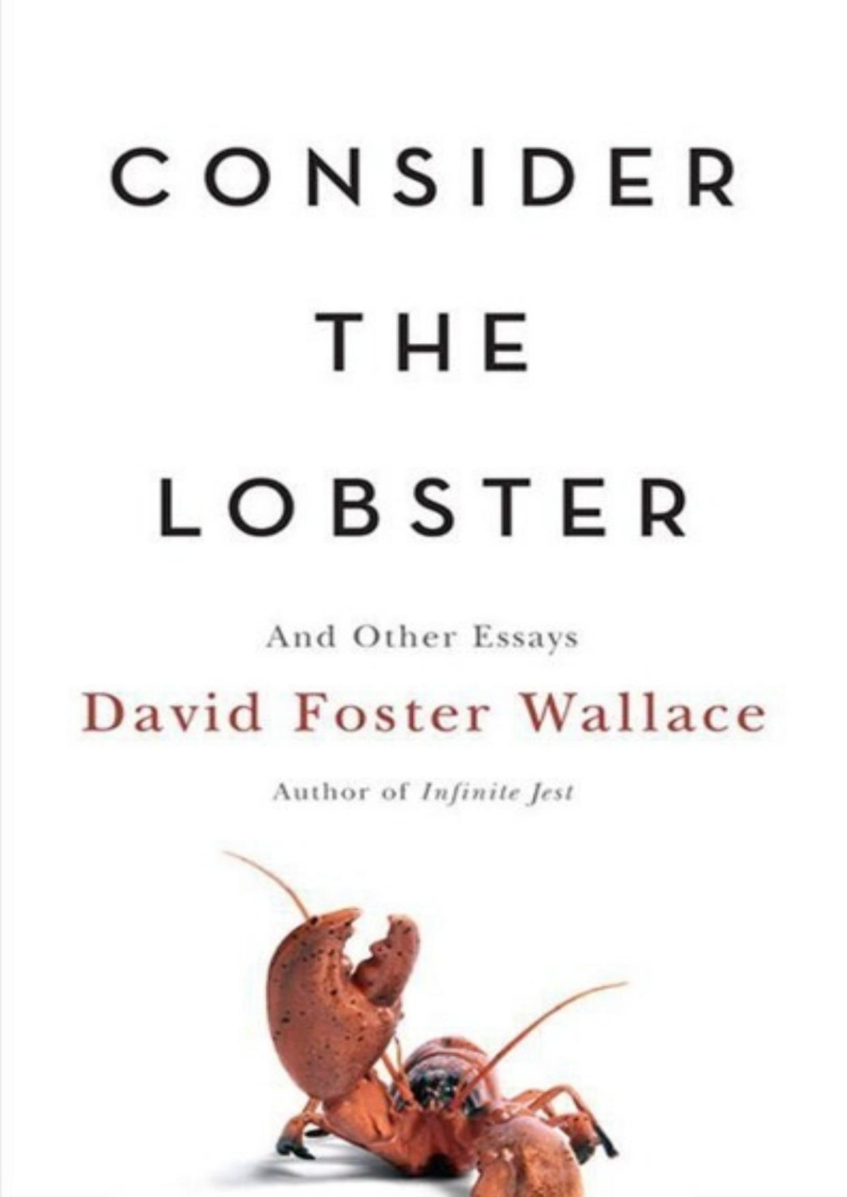 Consider The Lobster And Other Essays David Foster Wallace