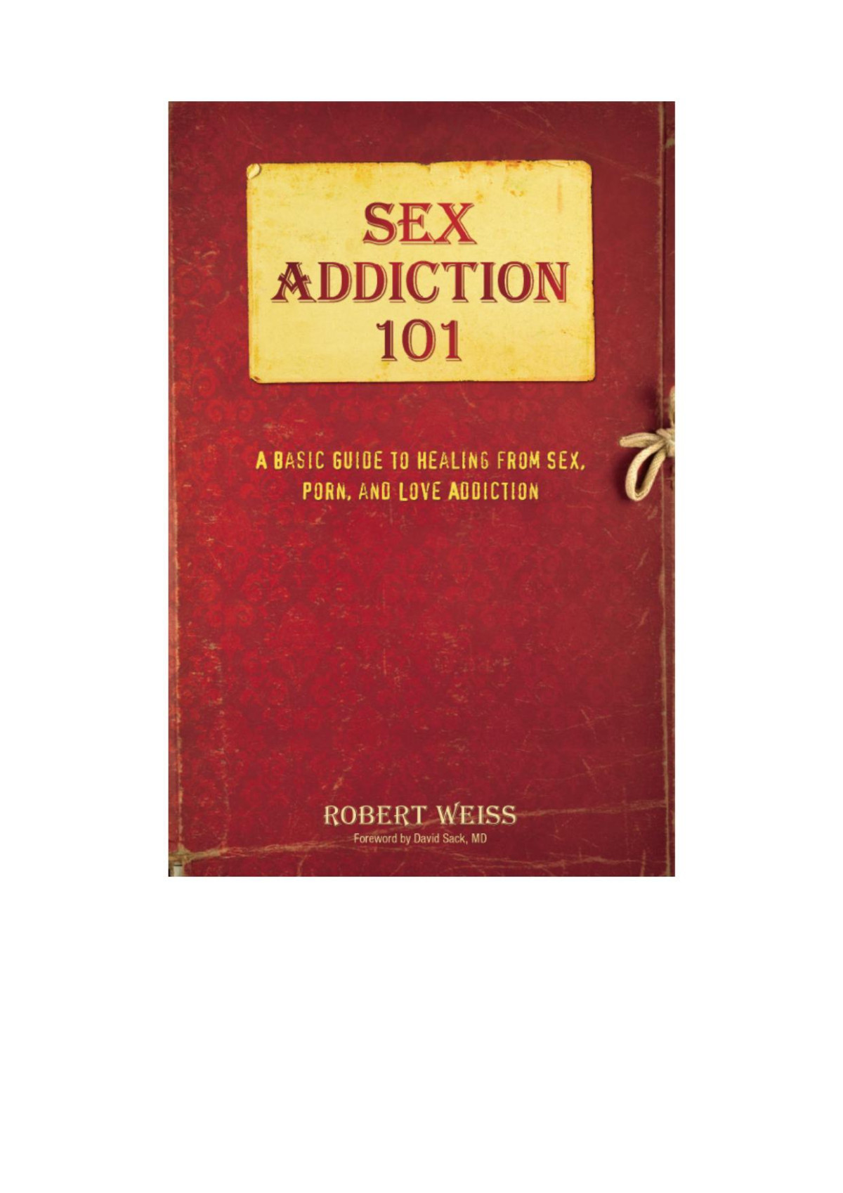Sex Addiction 101 Robert Weiss