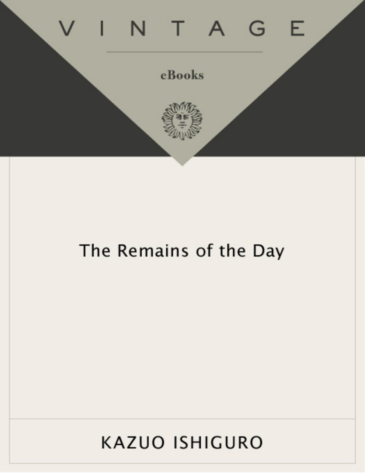 The Remains Of The Day Kazuo Ishiguro