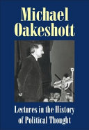 Lectures In The History Of Political Thought Michael Oakeshott
