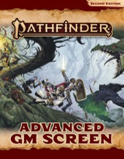 Pathfinder Advanced Gm Screen 2nd Edition Staff Paizo Inc