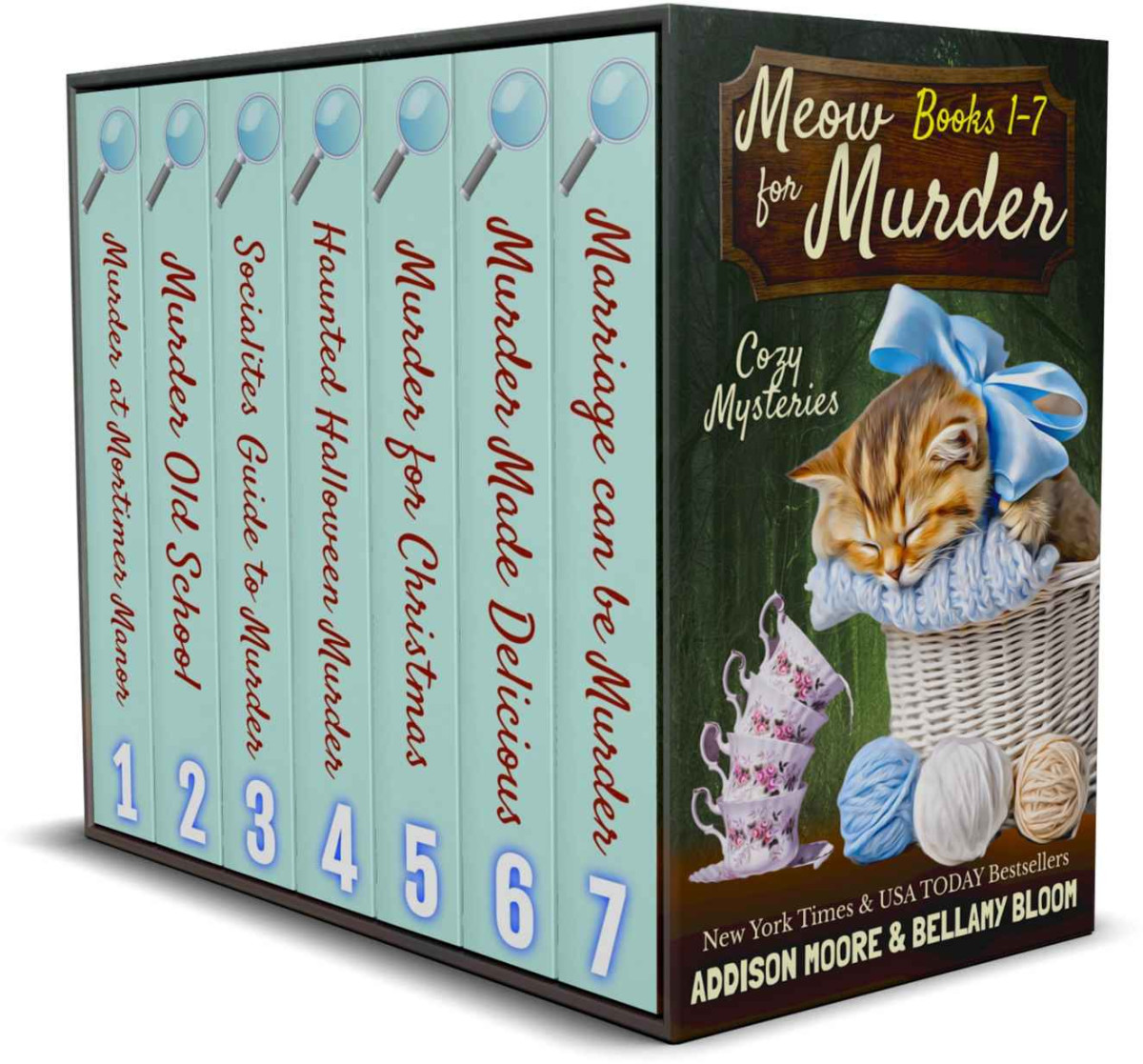 Meow For Murder Mystery Box Set Books 17 Kindle Moore Addison Bloom