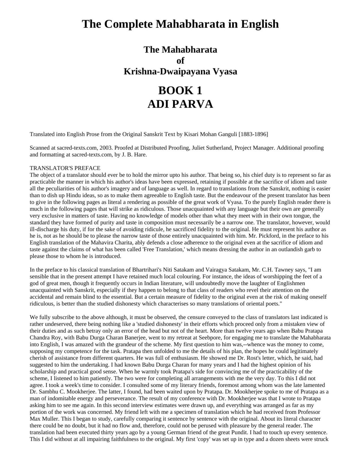 The Complete Mahabharata In English Veda Vyasa Translated By Kisari Mohan Ganguli