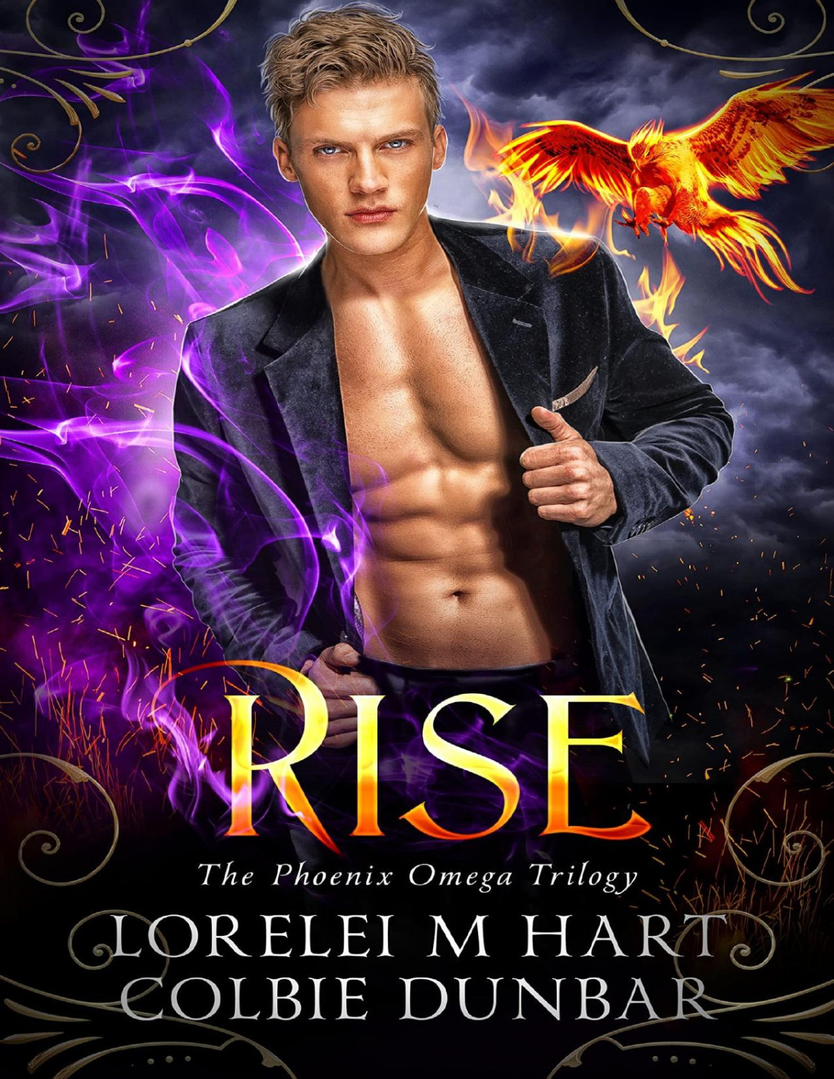 Rise An Mm Mpreg Shifter Romance The Phoenix Omega Trilogy Book 2 Lorelei M Hart Colbie Dunbar