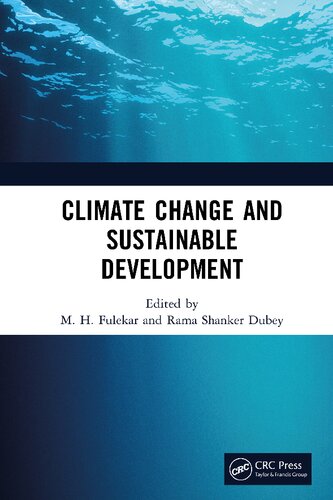 Climate Change And Sustainable Development 1st Edition Madhusudan Fulekar
