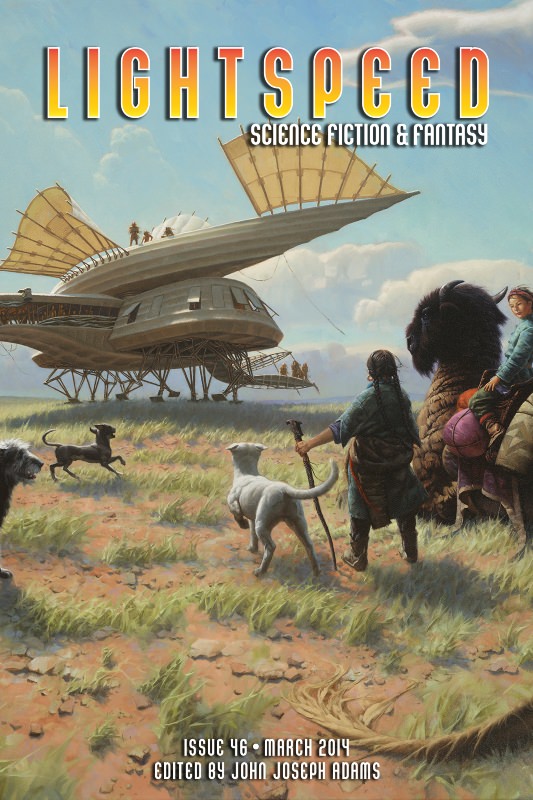 Lightspeed Issue 46 Charlie Jane Anders Sofia Samatar Chen Qiufan Jo Walton Kat Howard Robert Jackson Bennett Matthew Hughes Eileen Gunn Michael Swanwick Kim Stanley Robinson Hugh Howey Michael J Martineck Lightspeed Magazine