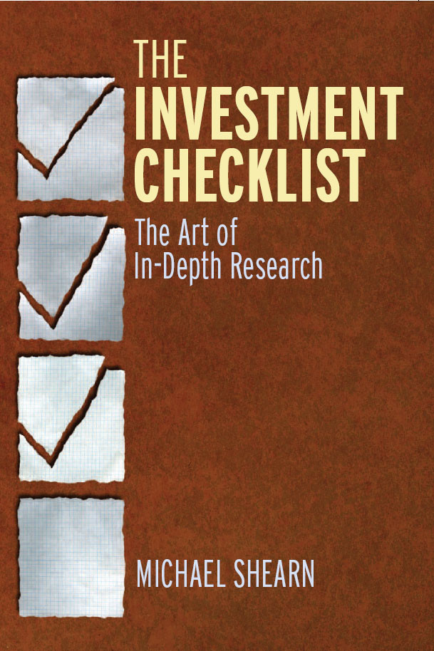 The Investment Checklist Michael Shearn