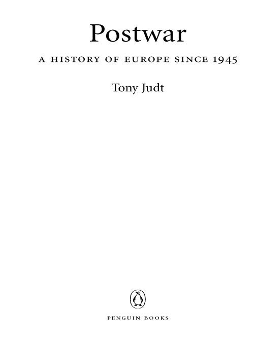 Postwar Tony Judt