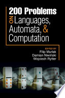 200 Problems On Languages Automata And Computation Filip Murlak