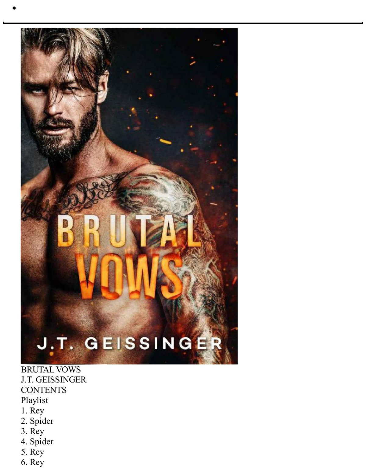 Brutal Vows Jt Geissinger