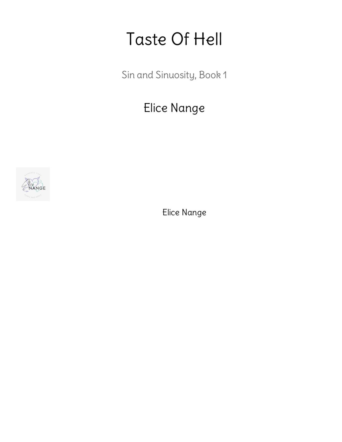 Taste Of Hell Elice Nange