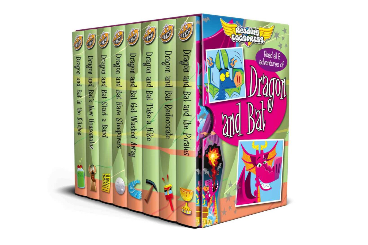 Dragon And Bat Box Set 8 Great Dragon And Bat Adventures Lisa Thompson Reading Eggs Andy Hamilton