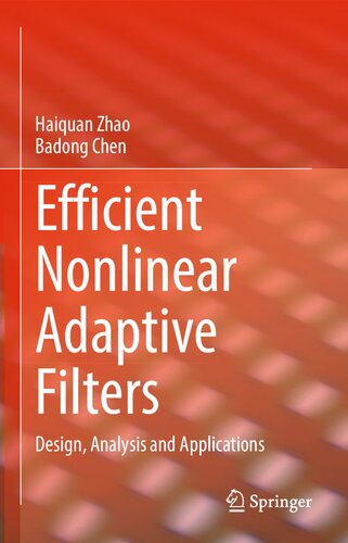 Efficient Nonlinear Adaptive Filters Design Analysis And Applications 1st Edition Haiquan Zhao