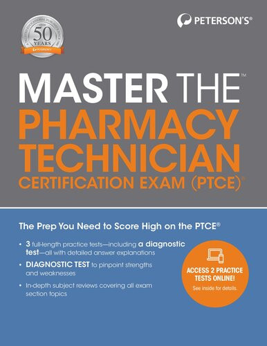 Master The Pharmacy Technician Certification Exam Ptce Petersons