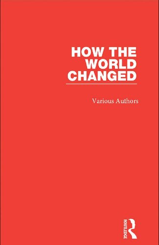 How The World Changed 2volume Set John Eppstein
