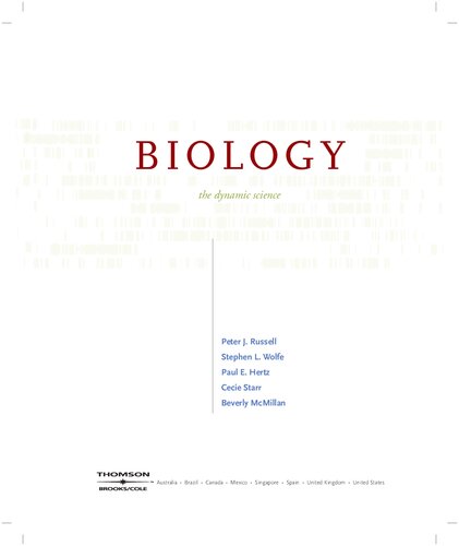 Biology The Dynamic Science 1st Edition Peter J Russell Stephen L Wolfe